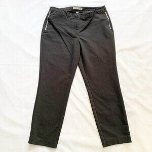 Larry Levine black crop dress pants